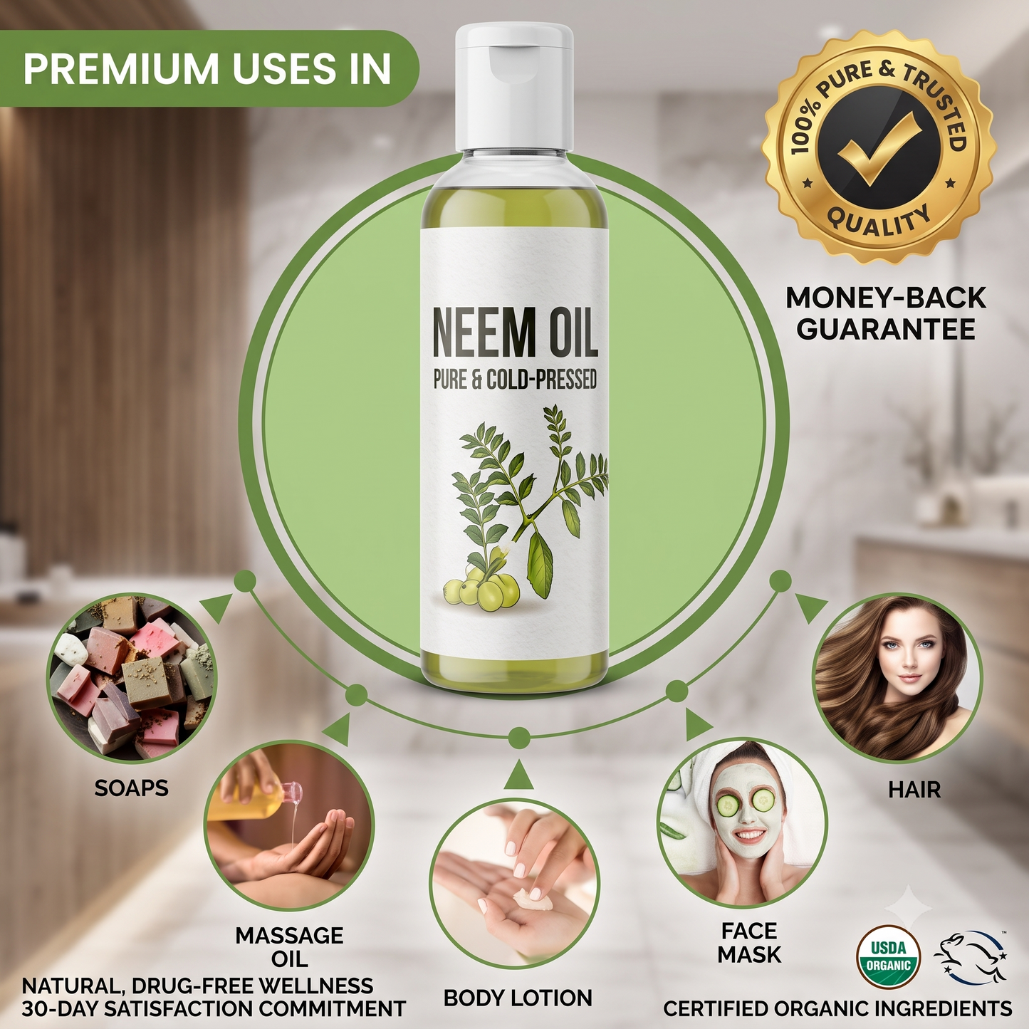 Pure Neem Oil for Radiant Beauty
