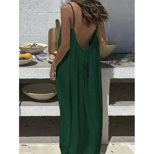 De ParkLane™ Sunkissed Backless Maxi Jurk